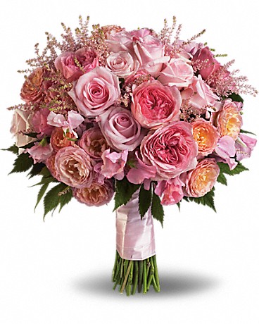 Pink Rose Garden Bouquet Bouquet
