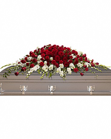 Garden of Grandeur Casket Spray Sympathy Arrangement