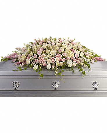 Always Adored Casket Spray Sympathy Arrangement