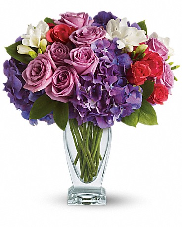 Teleflora's Rhapsody in Purple Bouquet