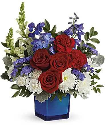 Teleflora's Red, White, & Blooms Bouquet Bouquet