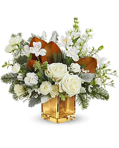 Teleflora's Golden Glitz Bouquet Bouquet