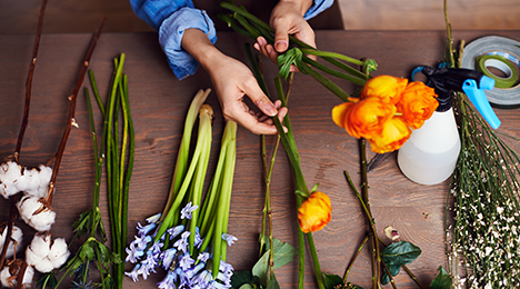 Beautiful Seasonal Flowers Banner
