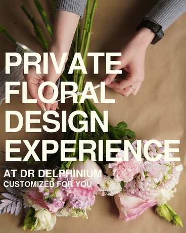 Private Floral Design Class with DRD Flower Arrangement