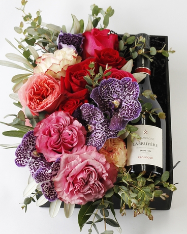 With Champagne, Without Wine Tube size,  inches height and  inches wide.