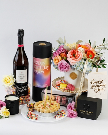 This Calls for Bubbles! Birthday Gift Box Gift Basket