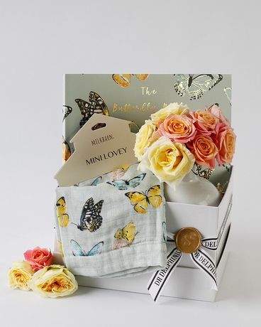 Standard Without Butterfly Plushy size,  inches height and  inches wide.