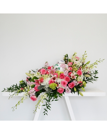 Cherished Flowering Urn & Cremation Piece Flower Arrangement