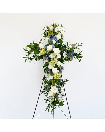Tranquility Cross Flower Arrangement
