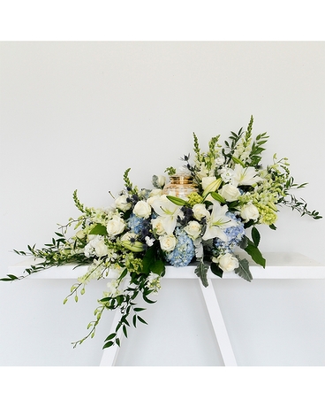 Tranquility Flowering Urn & Cremation Piece Flower Arrangement