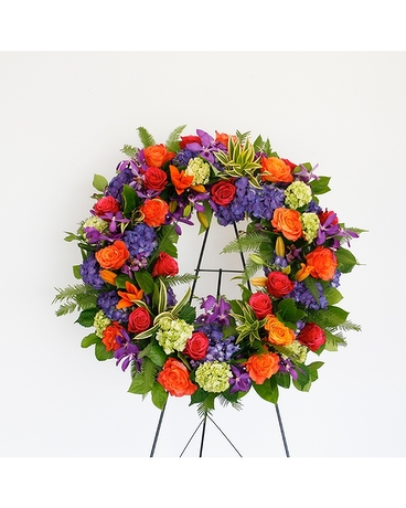 Celebration of Life Classic Wreath Flower Arrangement