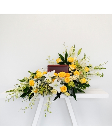 Sweet Memories Flowering Urn & Cremation Piece Flower Arrangement