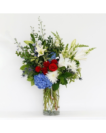 Stars & Stripes Buffet & Tabletop Flowers Flower Arrangement