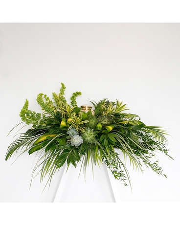 Serenity Flowering Urn & Cremation Piece Flower Arrangement