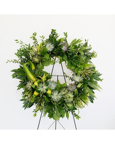 Serenity Classic Wreath Flower Arrangement