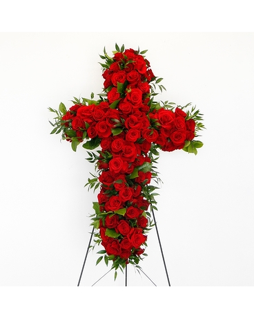 Splendor Cross Flower Arrangement
