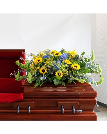 Strength Casket Spray Flower Arrangement