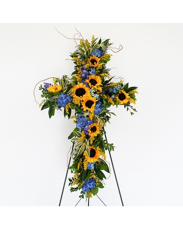 Strength Cross Flower Arrangement