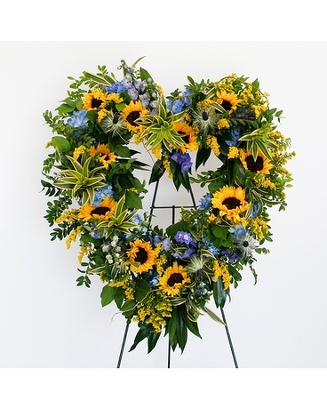 The Heart Wreath Flower Arrangement