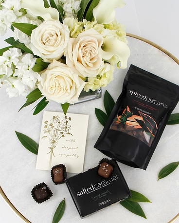 Comfort & Caramels Set size,  inches height and  inches wide.