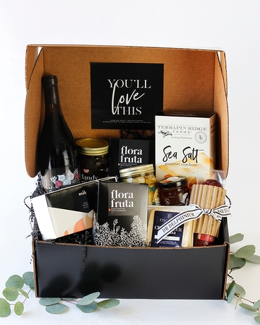 The Wine Bar Charcuterie Black Box | Nationwide Gift Basket