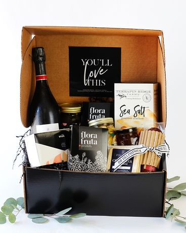 The Wine Bar Charcuterie Black Box | Nationwide Gift Basket