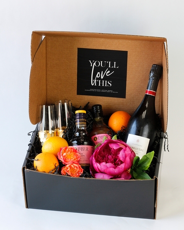 THE PALOMA MIMOSA BLACK BOX | NATIONWIDE Gift Basket