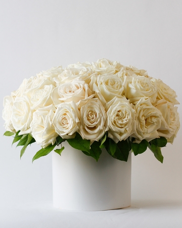 French Pavé Roses | White Diamond Flower Arrangement