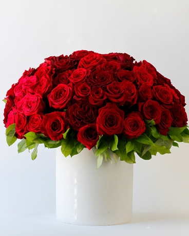 The Dallas Roses | Legacy Red Flower Arrangement