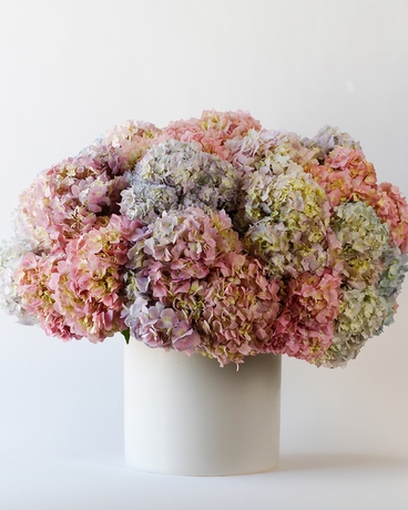 Hortensia Couture // Moonflower Pink Flower Arrangement