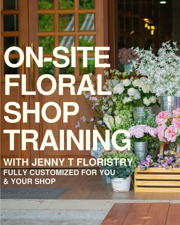 On-Site Floral Shop Training Flower Arrangement