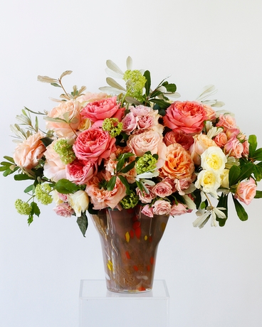 Pink Drink Flower Arrangement