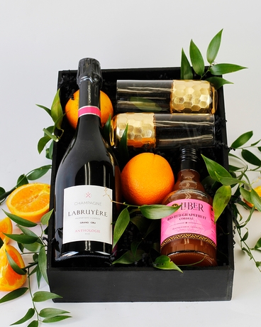 With Rosé Champagne & Libre & Co Grenadine size,  inches height and  inches wide.