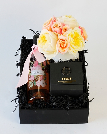 Classic with Rosé Wine size,  inches height and  inches wide.