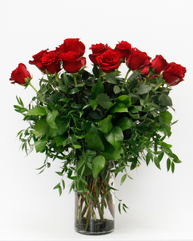 RED - 2 Dozen size,  inches height and  inches wide.